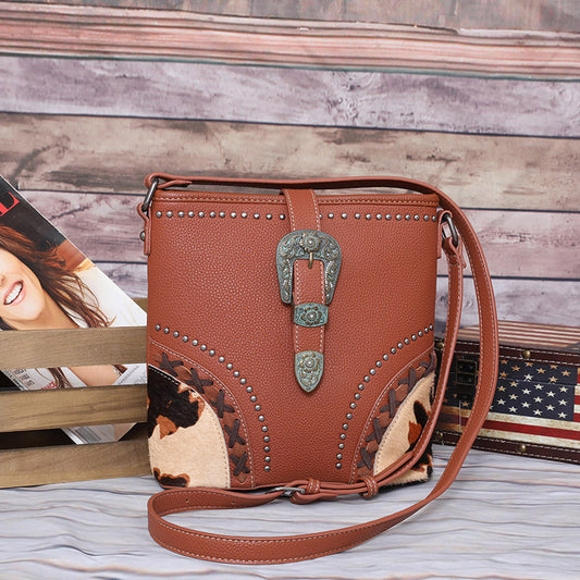 Trinity Ranch Hair On Cowhide Buckle Collection Concealed Carry Crossbody