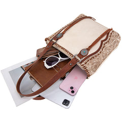 Trinity Ranch Floral Tooled Concealed Carry Tote Bag