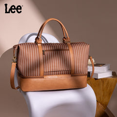 LEE Striped Collection Canvas Duffle Bag