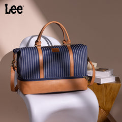 LEE Striped Collection Canvas Duffle Bag