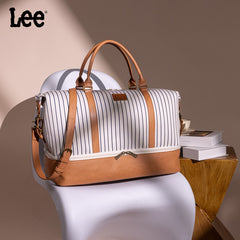 LEE Striped Collection Canvas Duffle Bag