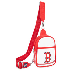 MLB-BB30-001  MLB Boston Red Sox Clear Mini Sling Stadium Bag