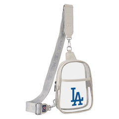 MLB-LA30-001BL  MLB Los Angeles Dodgers Clear Mini Sling Stadium Bag