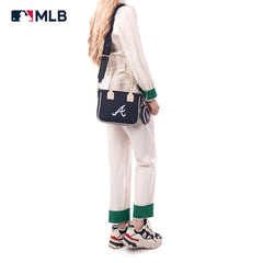 MLB Atlanta Braves Team Tote/Crossbody with Baseball Coin Pouch