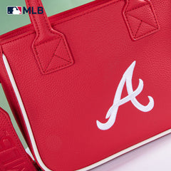 MLB Atlanta Braves Team Tote/Crossbody with Baseball Coin Pouch