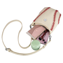 MLB Atlanta Braves Leather Crossbody Bag