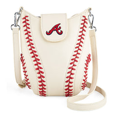 MLB Atlanta Braves Leather Crossbody Bag