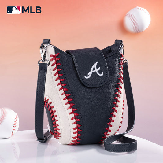 MLB Atlanta Braves Leather Crossbody Bag