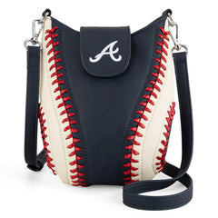 MLB Atlanta Braves Leather Crossbody Bag