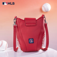 MLB Atlanta Braves Leather Crossbody Bag