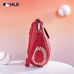 MLB Atlanta Braves Leather Crossbody Bag