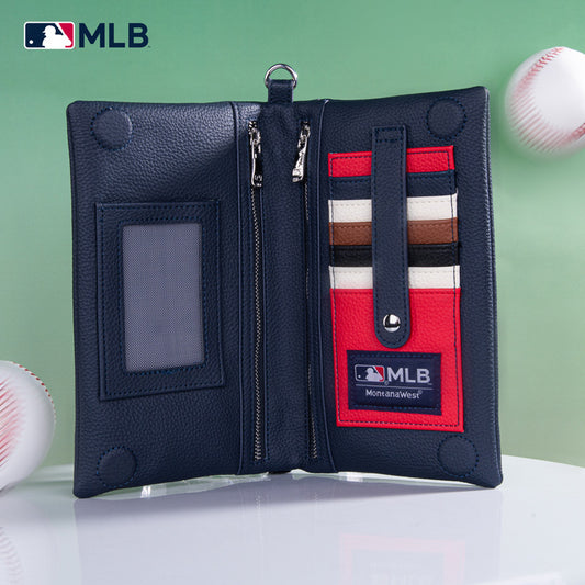 MLB Atlanta Braves Leather Crossbody Purse