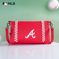 MLB Atlanta Braves Leather Crossbody Purse