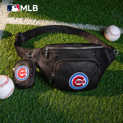 MLB Chicago Cubs Fanny Pack/Chest Bag/Belt Bag-Black