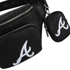 MLB Atlanta Braves Fanny Pack/Chest Bag/Belt Bag-Black