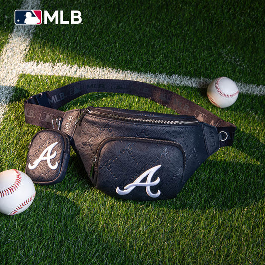 MLB Atlanta Braves Fanny Pack/Chest Bag/Belt Bag-Navy