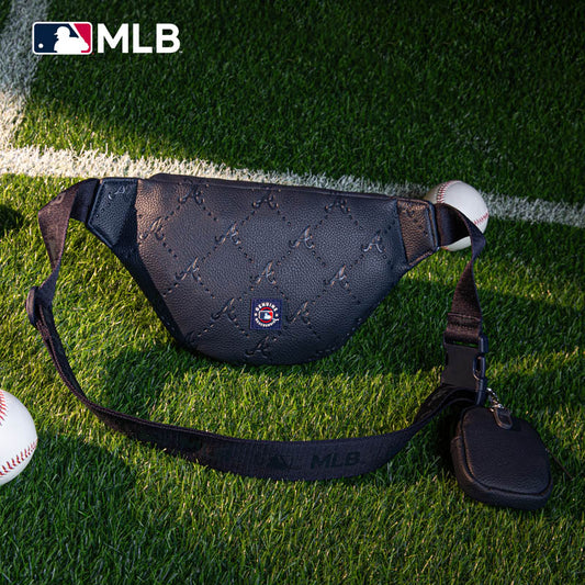 MLB Atlanta Braves Fanny Pack/Chest Bag/Belt Bag-Navy