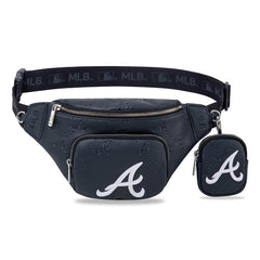 MLB Atlanta Braves Fanny Pack/Chest Bag/Belt Bag-Navy