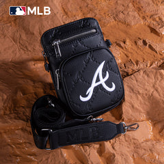 MLB Atlanta Braves Crossbody Bag-Black