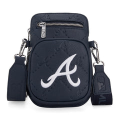 MLB Atlanta Braves Crossbody Bag-Navy