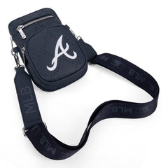 MLB Atlanta Braves Crossbody Bag-Navy