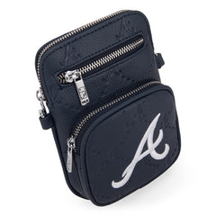 MLB Atlanta Braves Crossbody Bag-Navy