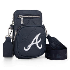 MLB Atlanta Braves Crossbody Bag-Navy