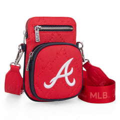 MLB Atlanta Braves Crossbody Bag-Red