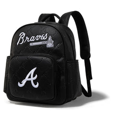 MLB Atlanta Braves Sports Baseball Backpack-Black