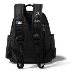 MLB Atlanta Braves Sports Baseball Backpack-Black