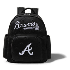 MLB Atlanta Braves Sports Baseball Backpack-Black