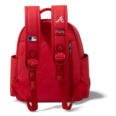 MLB Atlanta Braves Sports Baseball Backpack-Red