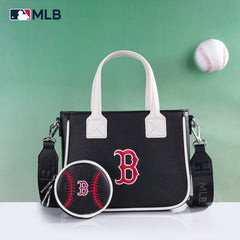 MLB Boston Red Sox Team Tote/Crossbody with Baseball Coin Pouch