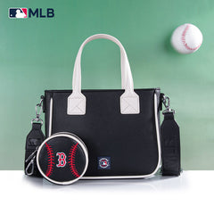 MLB Boston Red Sox Team Tote/Crossbody with Baseball Coin Pouch