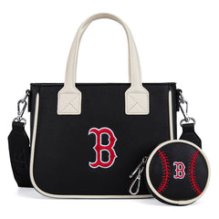 MLB Boston Red Sox Team Tote/Crossbody with Baseball Coin Pouch