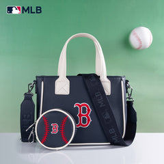 MLB Boston Red Sox Team Tote/Crossbody with Baseball Coin Pouch