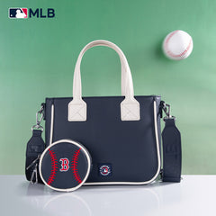 MLB Boston Red Sox Team Tote/Crossbody with Baseball Coin Pouch