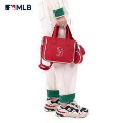 MLB Boston Red Sox Team Tote/Crossbody with Baseball Coin Pouch