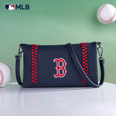 MLB Boston Red Sox Leather Crossbody Purse