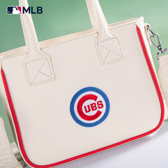 MLB Chicago Cubs Team Tote/Crossbody with Baseball Coin Pouch