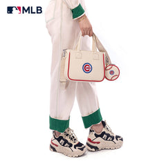 MLB Chicago Cubs Team Tote/Crossbody with Baseball Coin Pouch