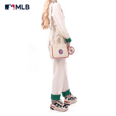 MLB Chicago Cubs Team Tote/Crossbody with Baseball Coin Pouch