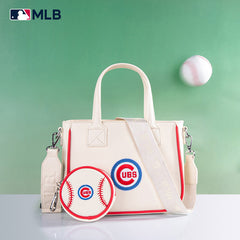 MLB Chicago Cubs Team Tote/Crossbody with Baseball Coin Pouch