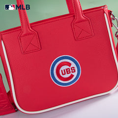 MLB Chicago Cubs Team Tote/Crossbody with Baseball Coin Pouch