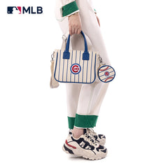 MLB Chicago Cubs Team Tote/Crossbody with Baseball Coin Pouch