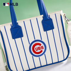 MLB Chicago Cubs Team Tote/Crossbody with Baseball Coin Pouch