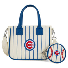 MLB Chicago Cubs Team Tote/Crossbody with Baseball Coin Pouch