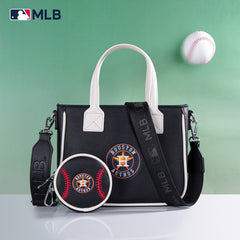 MLB Houston Astros Team Tote/Crossbody with Baseball Coin Pouch