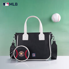 MLB Houston Astros Team Tote/Crossbody with Baseball Coin Pouch