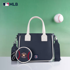 MLB Houston Astros Team Tote/Crossbody with Baseball Coin Pouch